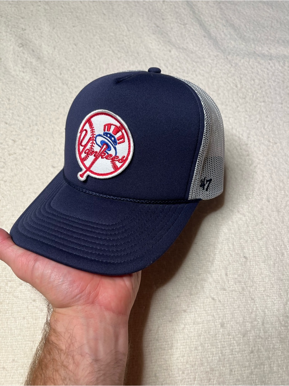 47 Brand MLB New York Yankees Cooperstown Foam Trucker Hat Cap Adult OSFA Jersey